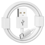 Picture of UK 3-Pin USB Wall Charger Adapter – Single USB-A Mains Plug for Smartphones, Tablets & USB Devices (White)