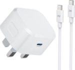 Picture of 20W USB-C Fast Charger Plug with 2M Cable – PD 3.0 Fast Charging Wall Adapter for iPhone 17/16/15, Samsung Galaxy & USB-C Devices