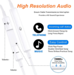lightning compatible wired earbuds for smartphone