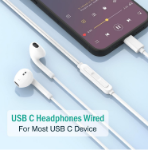 type c in ear earbuds for smartphone