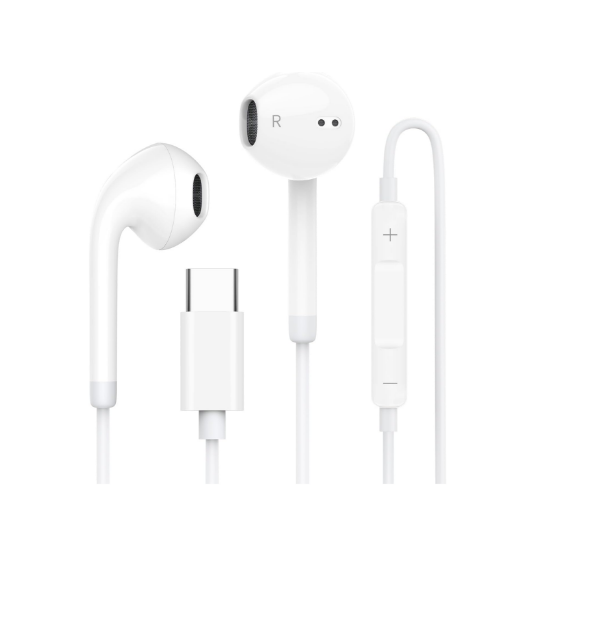 usb c wired earphones with microphone