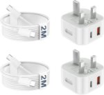 Picture of 20W USB-C Fast Charger Plug with 2M Cable – PD 3.0 Fast Charging Wall Adapter for iPhone 17/16/15 & Samsung Galaxy S25/S24