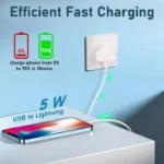 Picture of 5W USB Power Adapter Charger Plug - Wall Socket For iPhone 14 /13/12/11 Pro/XS/XR/X