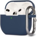 Picture of AirPods 3rd Generation Silicone Case Cover with Carabiner – Shockproof Protective Skin (LED Visible)