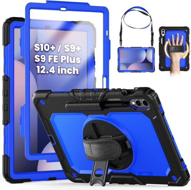 Shockproof tablet case for 12.4 inch with hand strap