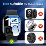 Apple Watch Series 10 46mm glossy screen protector HD clear display