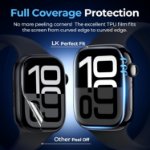 Flexible TPU screen protector for Apple Watch Series 11 smooth touch