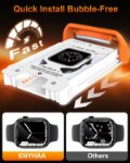 Easy install Apple Watch screen protector no bubbles