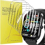 1.85 inch smartwatch screen protector clear TPU film installed