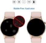 Bubble free smartwatch screen protector installation