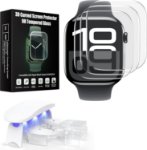 Apple Watch Series 10 42mm curved tempered glass screen protector