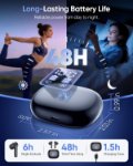 Wireless earbuds with 48 hours playtime battery performance