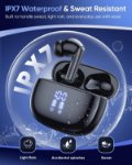 IPX7 waterproof earbuds for gym and running use