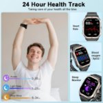 Fitness tracking smartwatch display
