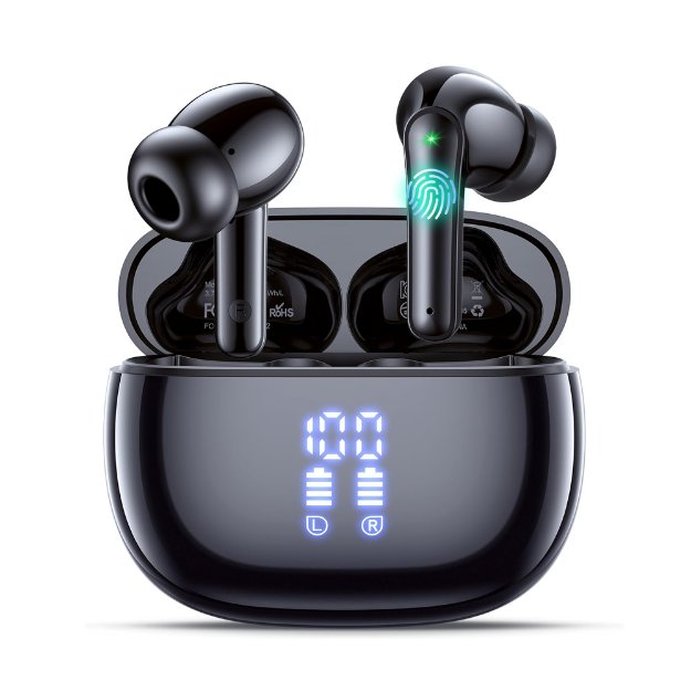Wireless earbuds with Bluetooth 5.4 and ENC noise cancelling microphones