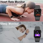 Smartwatch heart rate monitor display