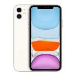 Apple iPhone 11 White Front Display View with Bright Screen