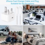 Picture of 20W iPhone Charger Fast Charging Plug with 2M Lightning Cable – USB-C PD Adapter UK