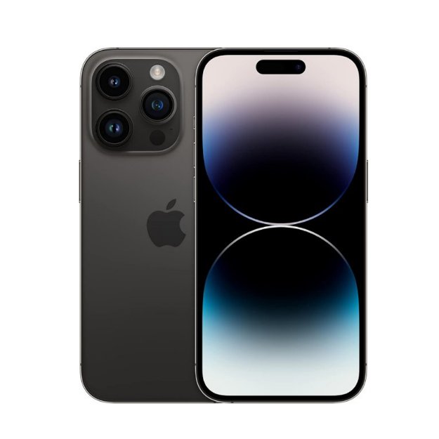 Apple iPhone 14 Pro Space Black Front Display View