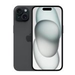 Apple iPhone 15 Black Front Display View