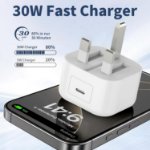Picture of 30W iPhone Fast Charger USB-C Plug – PD Super Fast Charging Adapter UK for iPhone & iPad