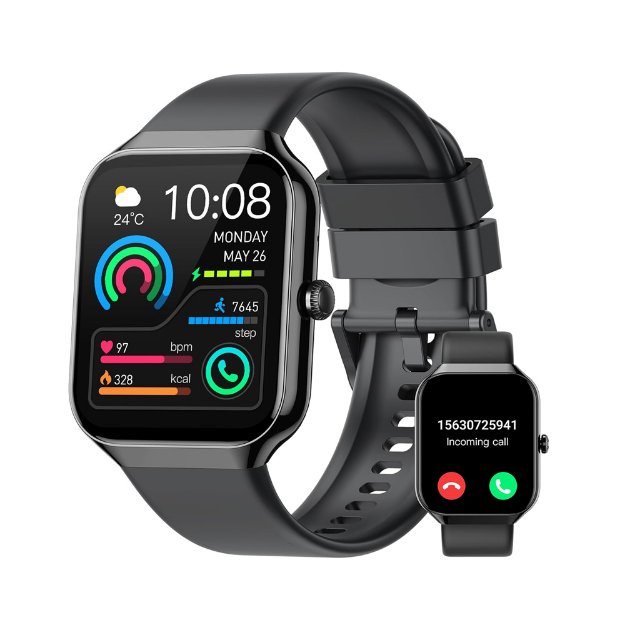 Smart watch front view HD display