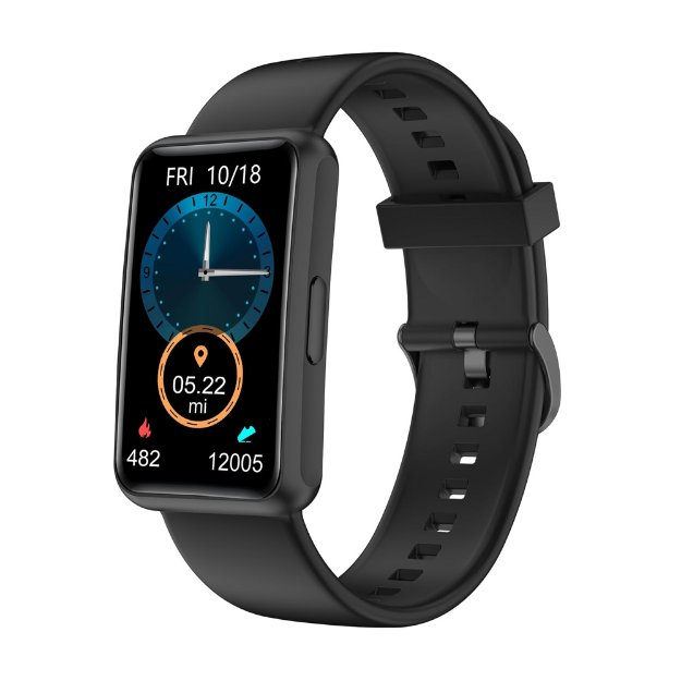 Pedometer watch front display