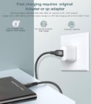 Picture of 2 Pack USB-A to USB-C Cable 3M Fast Charging – Long Type C Charger Cable UK