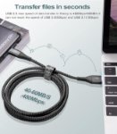 Picture of 2 Pack USB-A to USB-C Cable 3M Fast Charging – Long Type C Charger Cable UK