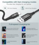 Picture of 2 Pack USB-A to USB-C Cable 3M Fast Charging – Long Type C Charger Cable UK