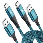 Picture of 2 Pack USB-A to USB-C Cable 3M Fast Charging – Long Type C Charger Cable UK