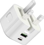 Picture of 20W Dual Port iPhone Charger Plug USB-A & USB-C – PD Fast Charging Adapter UK
