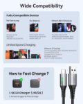 Picture of USB-A to USB-C Cable 2M Fast Charging 3.1A QC 3.0 Braided – Type C Charger Cable UK