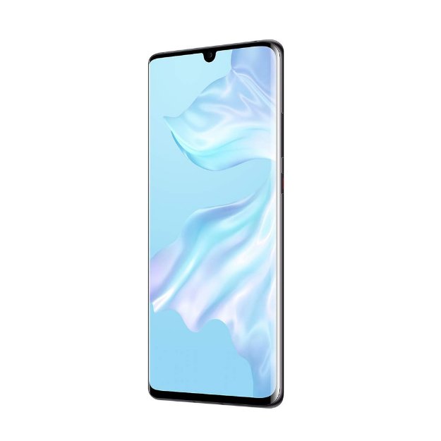 Huawei P30 Pro Black front AMOLED display view