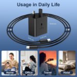 Picture of 2 Pack 25W USB-C Samsung Fast Charger with 3M Cable – Super Fast Charging Plug UK