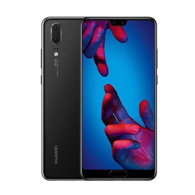 Huawei P20 Black front OLED display view