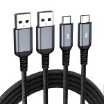 Picture of 2 Pack USB-A to USB-C Cable 6FT Fast Charging – Braided Type C Charger Cable UK