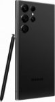Black premium smartphone back view