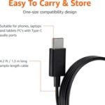 Picture of USB-C Wired Earbuds with Microphone – In-Ear Headphones Type C Earphones UK