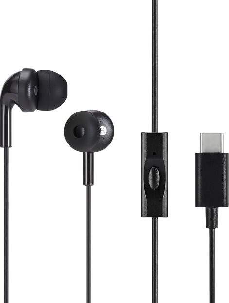 Picture of USB-C Wired Earbuds with Microphone – In-Ear Headphones Type C Earphones UK