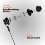 Picture of Wired Earphones with Microphone & Volume Control – Bass In-Ear Headphones UK