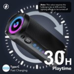 rgb light bluetooth speaker party use