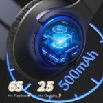 Picture of Bluetooth Over Ear Headphones 65 Hours Playtime Wireless Headset with Mic UK