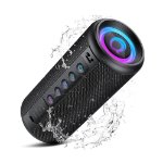 portable bluetooth speaker with rgb lights and bass