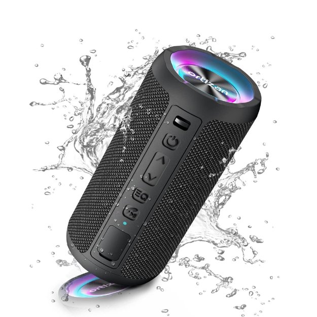 ortizan x10 bluetooth speaker led lights