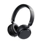 Wireless over-ear headphones black adjustable design