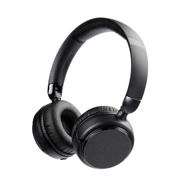 Wireless over-ear headphones black adjustable design
