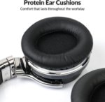 Over ear Bluetooth headphones side view