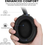 Foldable over ear headphones black design