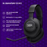 Gaming headset with detachable boom mic